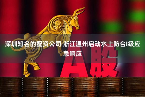 深圳知名的配资公司 浙江温州启动水上防台I级应急响应